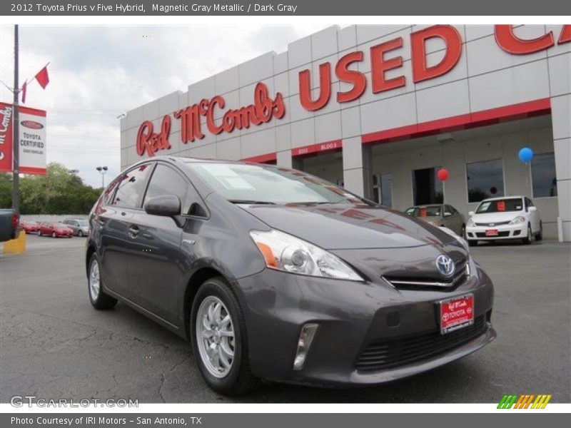 Magnetic Gray Metallic / Dark Gray 2012 Toyota Prius v Five Hybrid