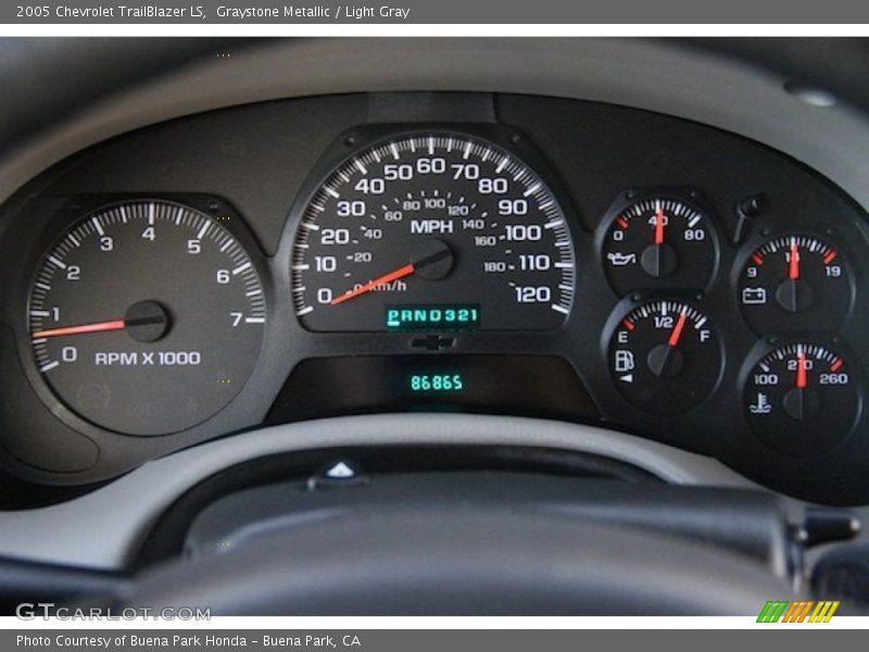 Graystone Metallic / Light Gray 2005 Chevrolet TrailBlazer LS