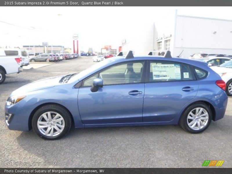 Quartz Blue Pearl / Black 2015 Subaru Impreza 2.0i Premium 5 Door