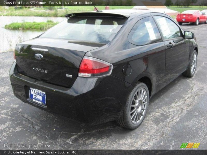 Ebony Black / Charcoal Black 2009 Ford Focus SES Coupe