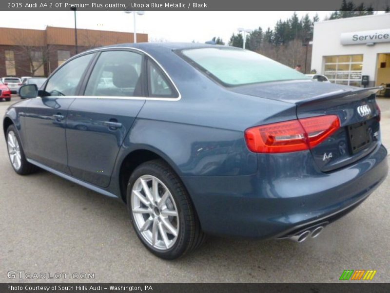 Utopia Blue Metallic / Black 2015 Audi A4 2.0T Premium Plus quattro