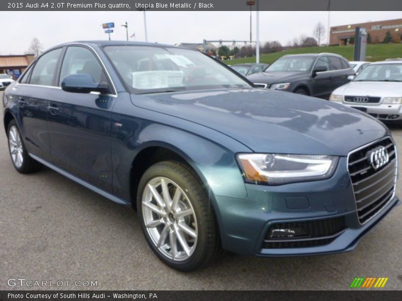 Utopia Blue Metallic / Black 2015 Audi A4 2.0T Premium Plus quattro