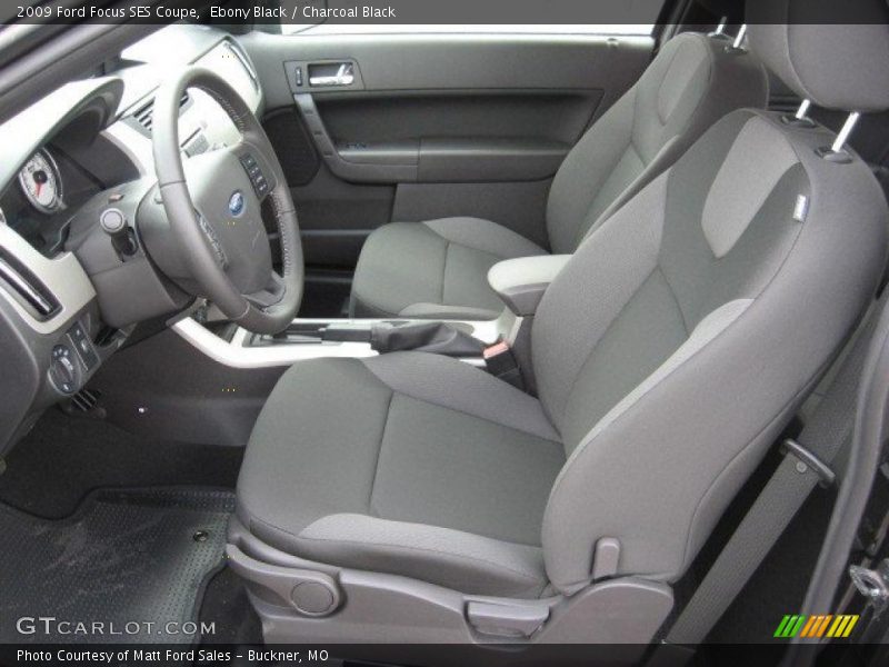 Ebony Black / Charcoal Black 2009 Ford Focus SES Coupe