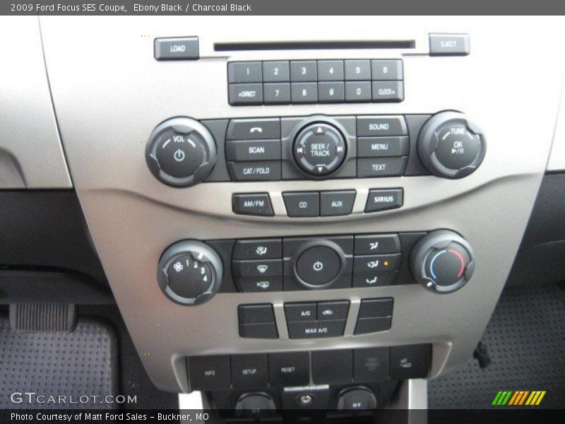 Ebony Black / Charcoal Black 2009 Ford Focus SES Coupe