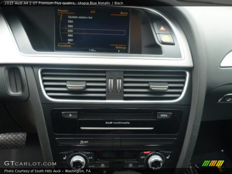 Utopia Blue Metallic / Black 2015 Audi A4 2.0T Premium Plus quattro