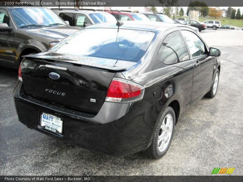 Ebony Black / Charcoal Black 2009 Ford Focus SE Coupe