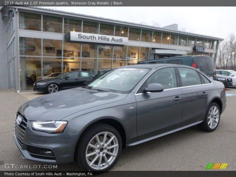 Monsoon Gray Metallic / Black 2015 Audi A4 2.0T Premium quattro