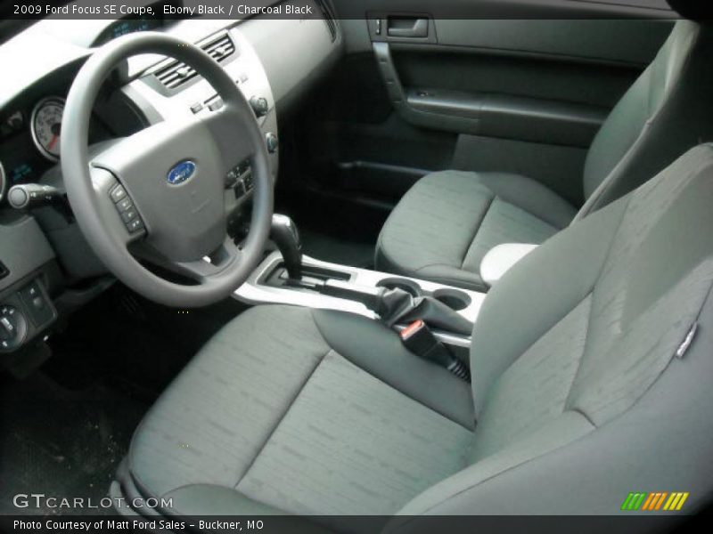 Ebony Black / Charcoal Black 2009 Ford Focus SE Coupe