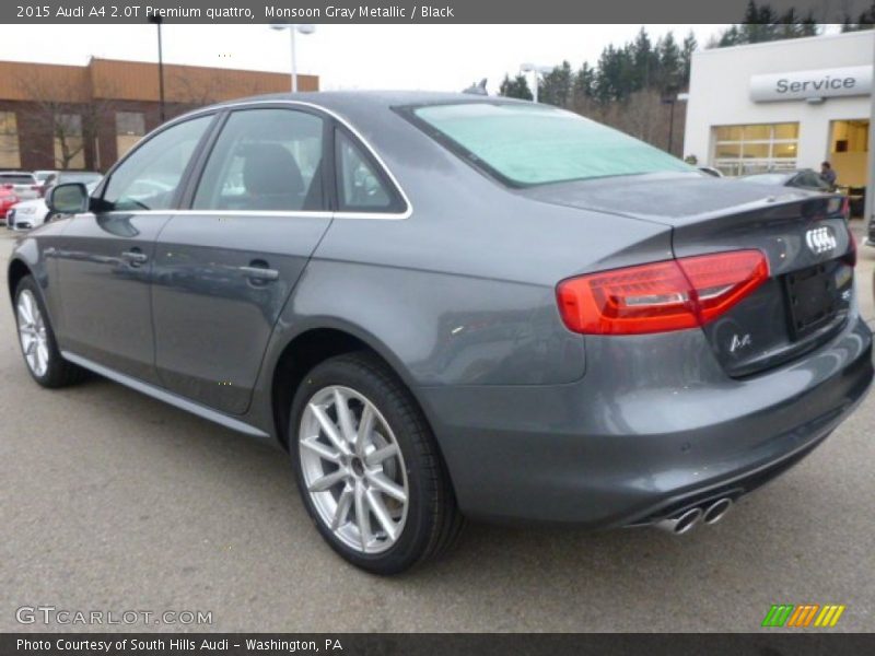 Monsoon Gray Metallic / Black 2015 Audi A4 2.0T Premium quattro