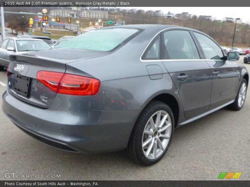 Monsoon Gray Metallic / Black 2015 Audi A4 2.0T Premium quattro