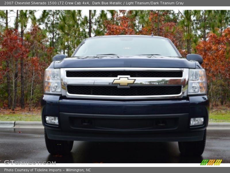 Dark Blue Metallic / Light Titanium/Dark Titanium Gray 2007 Chevrolet Silverado 1500 LTZ Crew Cab 4x4