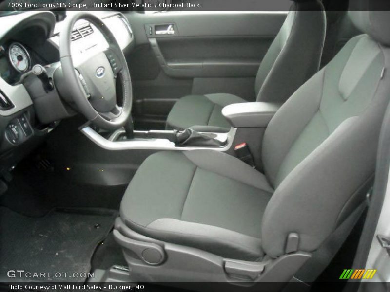Brilliant Silver Metallic / Charcoal Black 2009 Ford Focus SES Coupe