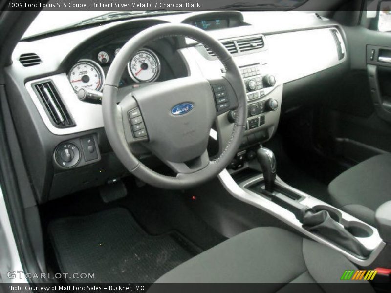 Brilliant Silver Metallic / Charcoal Black 2009 Ford Focus SES Coupe
