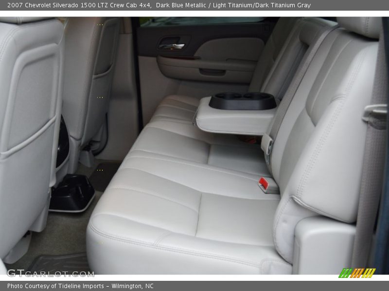 Dark Blue Metallic / Light Titanium/Dark Titanium Gray 2007 Chevrolet Silverado 1500 LTZ Crew Cab 4x4