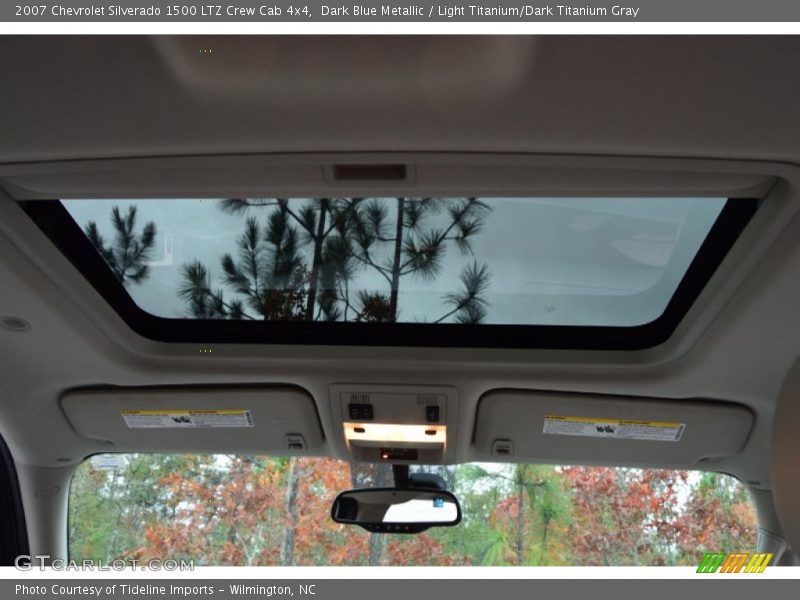 Dark Blue Metallic / Light Titanium/Dark Titanium Gray 2007 Chevrolet Silverado 1500 LTZ Crew Cab 4x4