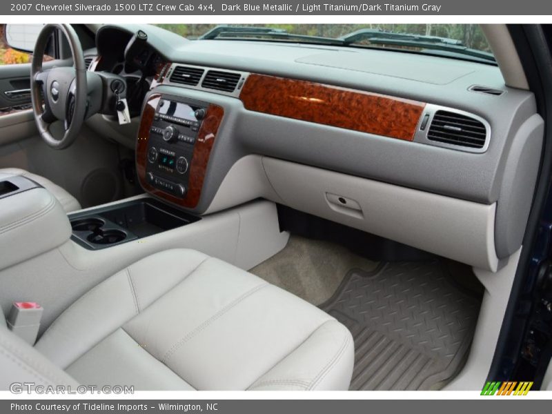 Dark Blue Metallic / Light Titanium/Dark Titanium Gray 2007 Chevrolet Silverado 1500 LTZ Crew Cab 4x4
