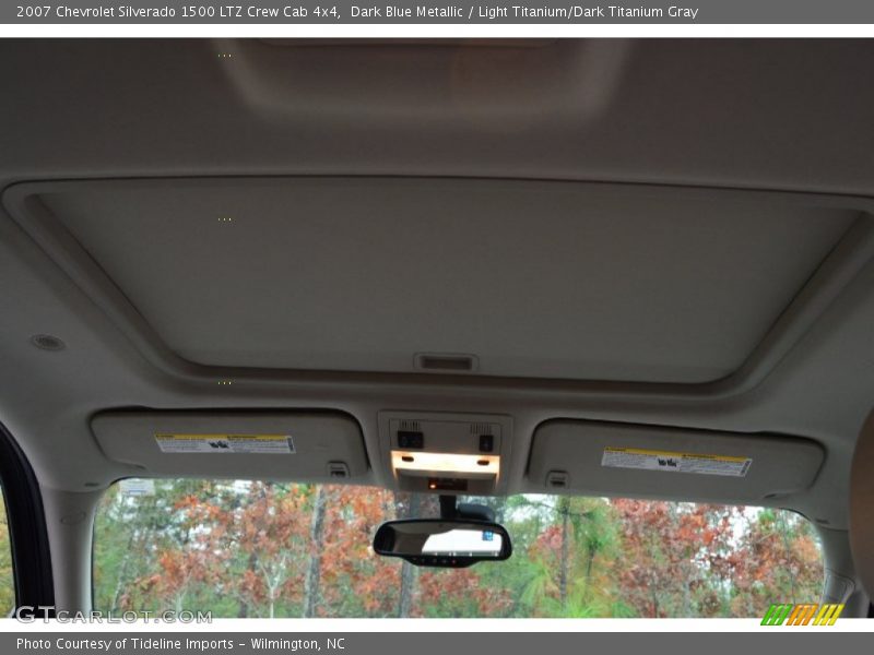 Dark Blue Metallic / Light Titanium/Dark Titanium Gray 2007 Chevrolet Silverado 1500 LTZ Crew Cab 4x4