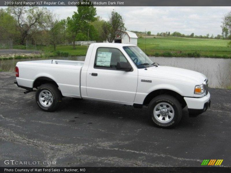 Oxford White / Medium Dark Flint 2009 Ford Ranger XLT Regular Cab