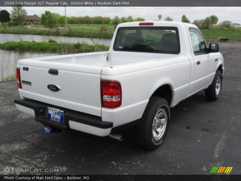 Oxford White / Medium Dark Flint 2009 Ford Ranger XLT Regular Cab