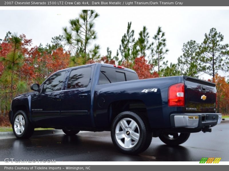 Dark Blue Metallic / Light Titanium/Dark Titanium Gray 2007 Chevrolet Silverado 1500 LTZ Crew Cab 4x4