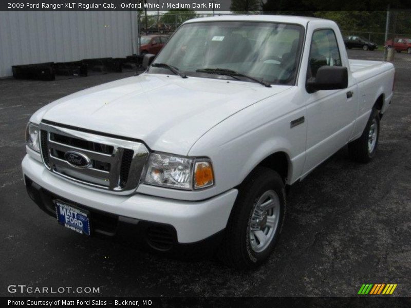 Oxford White / Medium Dark Flint 2009 Ford Ranger XLT Regular Cab