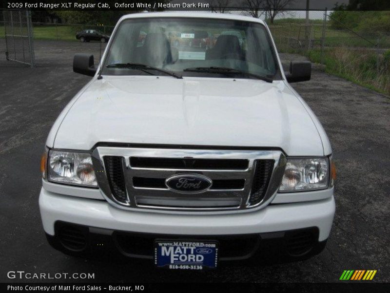 Oxford White / Medium Dark Flint 2009 Ford Ranger XLT Regular Cab