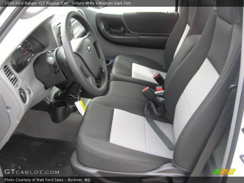 Oxford White / Medium Dark Flint 2009 Ford Ranger XLT Regular Cab