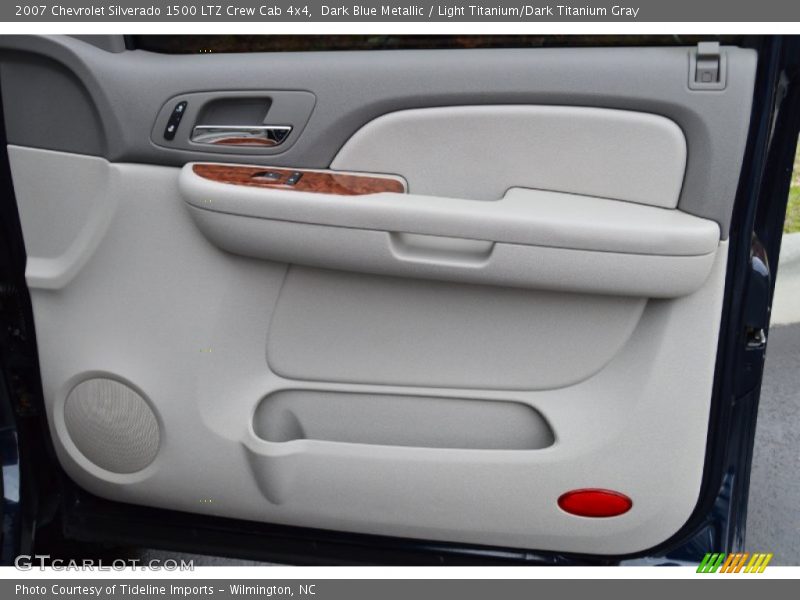 Dark Blue Metallic / Light Titanium/Dark Titanium Gray 2007 Chevrolet Silverado 1500 LTZ Crew Cab 4x4