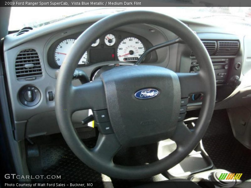 Vista Blue Metallic / Medium Dark Flint 2009 Ford Ranger Sport SuperCab
