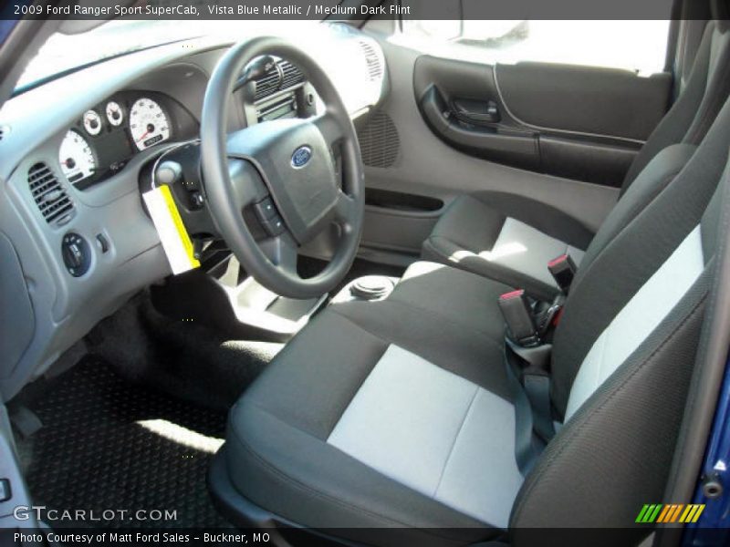 Vista Blue Metallic / Medium Dark Flint 2009 Ford Ranger Sport SuperCab