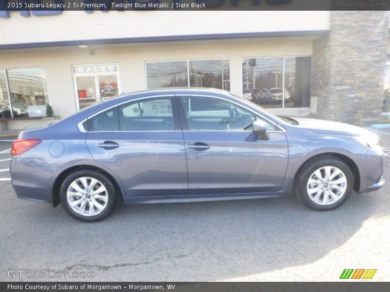 Twilight Blue Metallic / Slate Black 2015 Subaru Legacy 2.5i Premium
