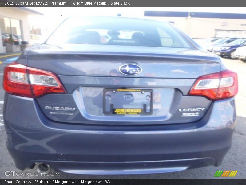 Twilight Blue Metallic / Slate Black 2015 Subaru Legacy 2.5i Premium