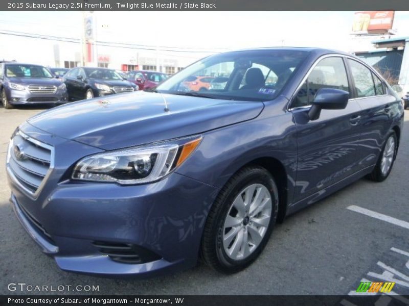 Twilight Blue Metallic / Slate Black 2015 Subaru Legacy 2.5i Premium