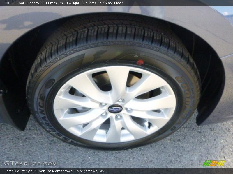 Twilight Blue Metallic / Slate Black 2015 Subaru Legacy 2.5i Premium