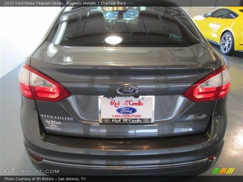Magnetic Metallic / Charcoal Black 2015 Ford Fiesta Titanium Sedan