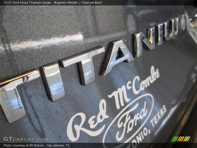 Magnetic Metallic / Charcoal Black 2015 Ford Fiesta Titanium Sedan