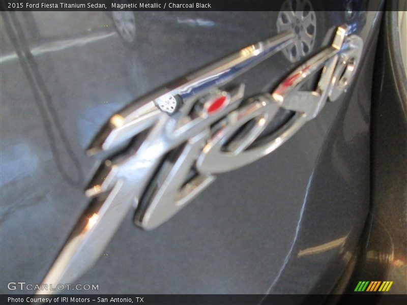 Magnetic Metallic / Charcoal Black 2015 Ford Fiesta Titanium Sedan