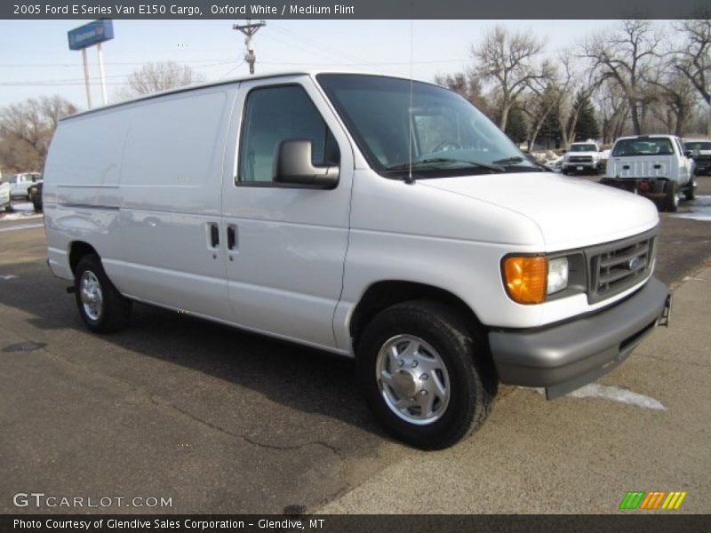 Oxford White / Medium Flint 2005 Ford E Series Van E150 Cargo