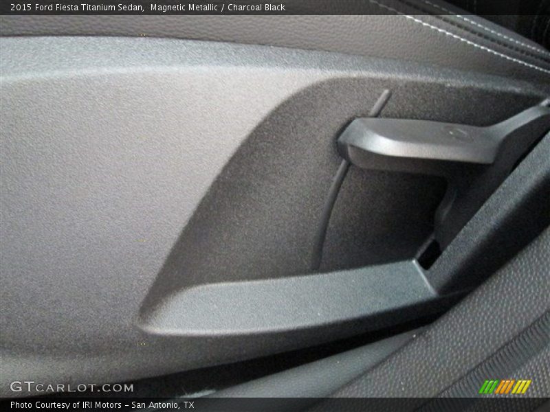 Magnetic Metallic / Charcoal Black 2015 Ford Fiesta Titanium Sedan