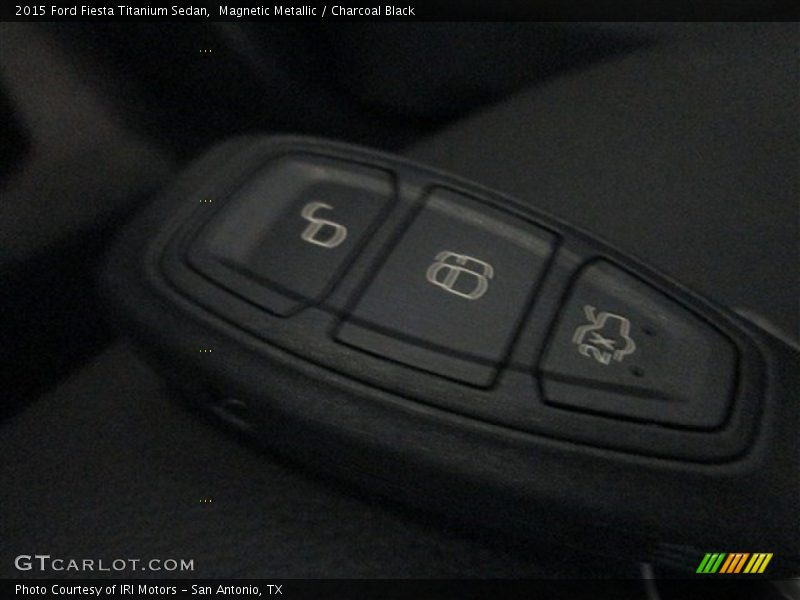 Magnetic Metallic / Charcoal Black 2015 Ford Fiesta Titanium Sedan