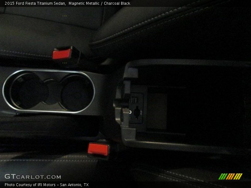 Magnetic Metallic / Charcoal Black 2015 Ford Fiesta Titanium Sedan