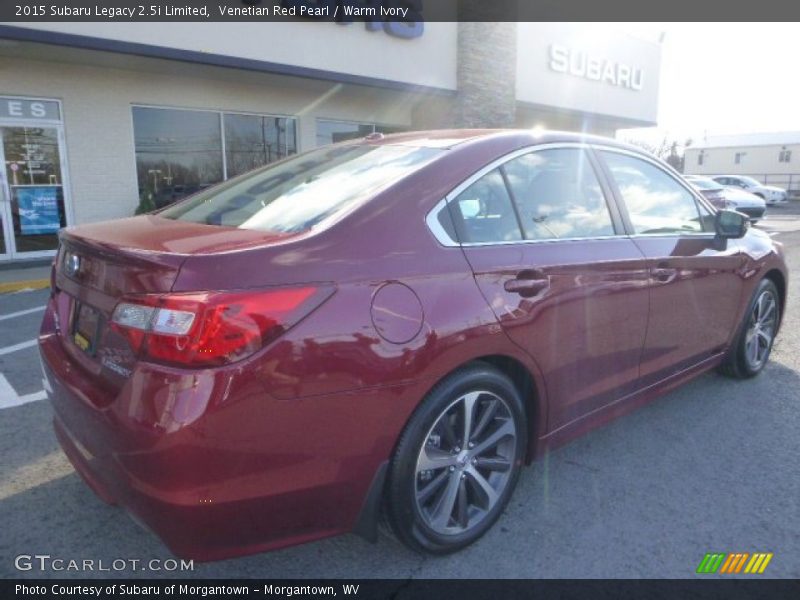 Venetian Red Pearl / Warm Ivory 2015 Subaru Legacy 2.5i Limited