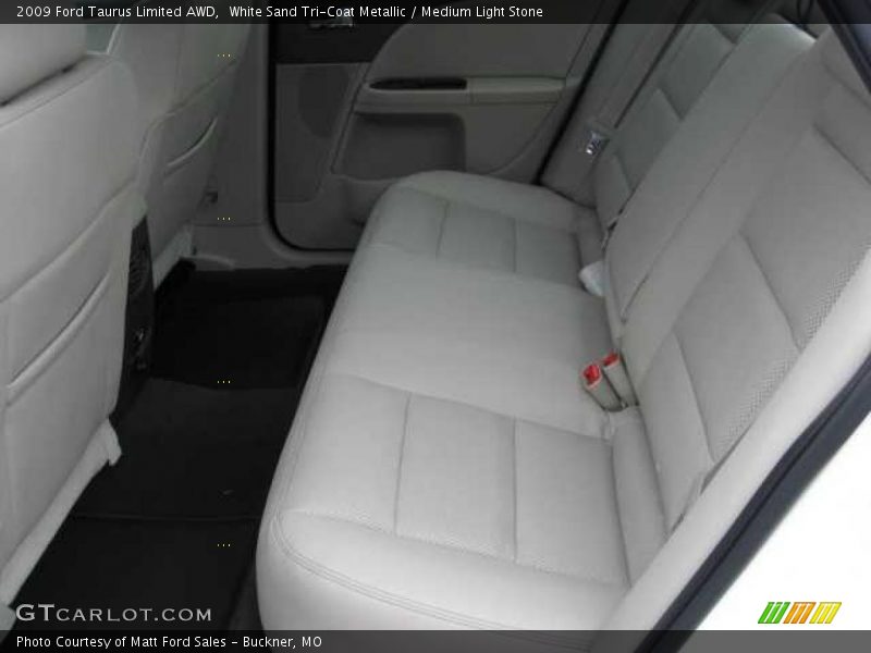 White Sand Tri-Coat Metallic / Medium Light Stone 2009 Ford Taurus Limited AWD