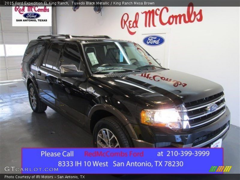 Tuxedo Black Metallic / King Ranch Mesa Brown 2015 Ford Expedition EL King Ranch