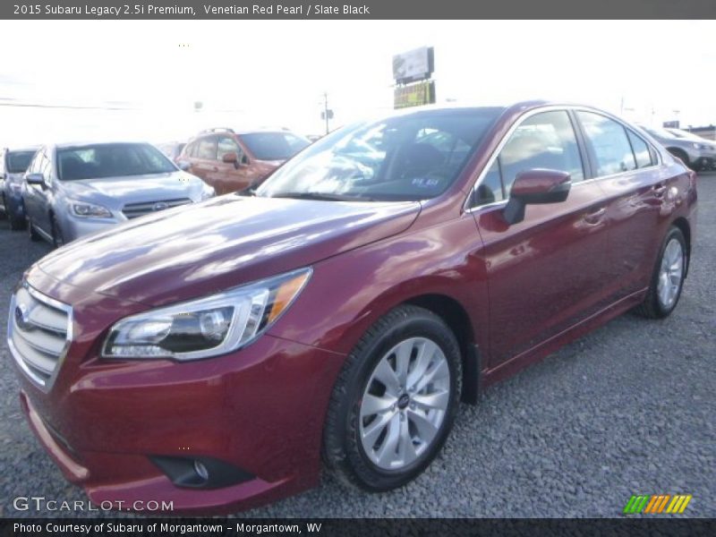 Venetian Red Pearl / Slate Black 2015 Subaru Legacy 2.5i Premium