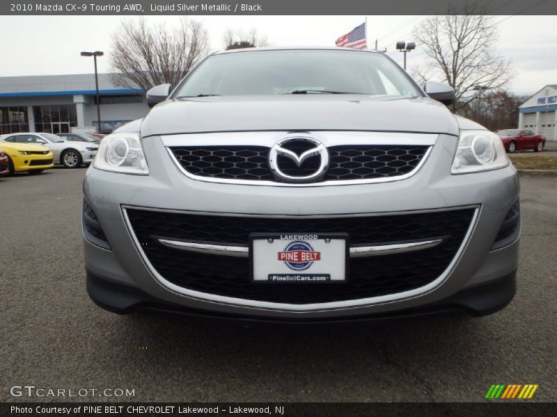 Liquid Silver Metallic / Black 2010 Mazda CX-9 Touring AWD
