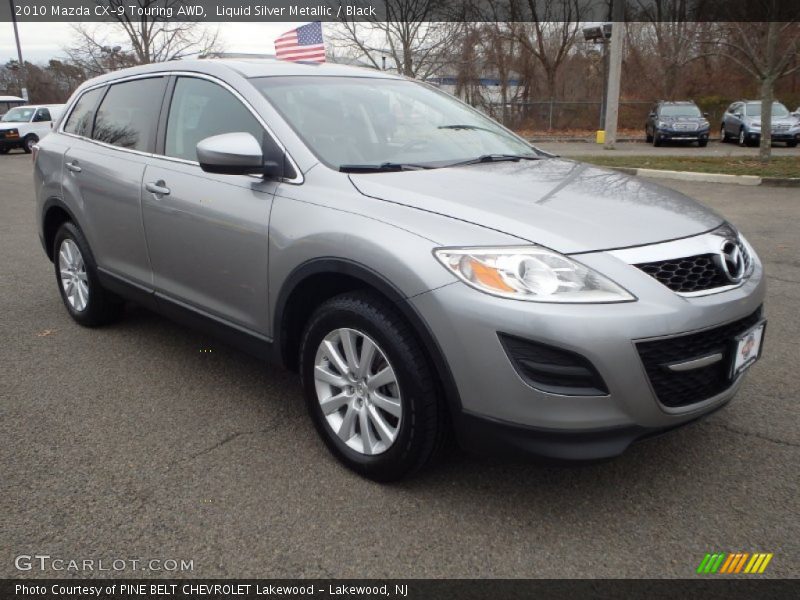 Liquid Silver Metallic / Black 2010 Mazda CX-9 Touring AWD