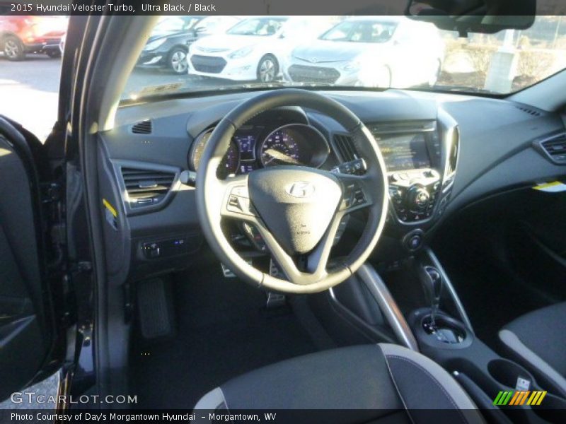 Ultra Black / Black 2015 Hyundai Veloster Turbo