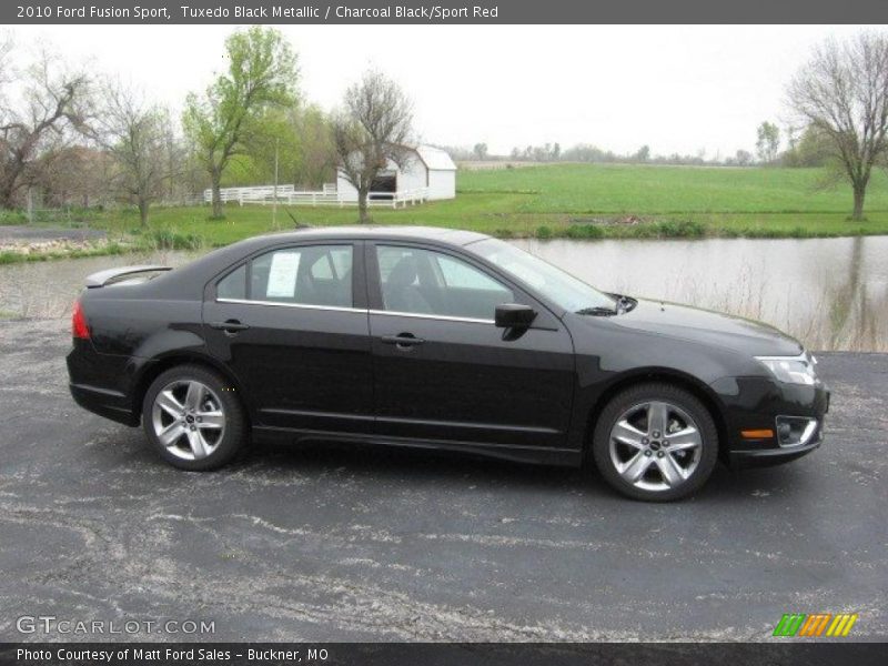 Tuxedo Black Metallic / Charcoal Black/Sport Red 2010 Ford Fusion Sport