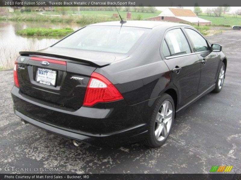 Tuxedo Black Metallic / Charcoal Black/Sport Red 2010 Ford Fusion Sport